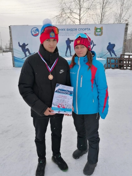 Победители первенства Курганской области по лыжным гонкам.